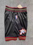 NBA Philadelphia 76ers throwback shorts Noir